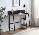 Garima Rustic Oak & Black Finish Writing Desk Model OF00321 By ACME Furniture